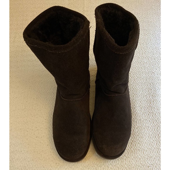 EMU UNISEX W10771 Paterson Lo Chocolate Suede Waterproof Mid Calf boots US F9 M8 - Picture 3 of 5